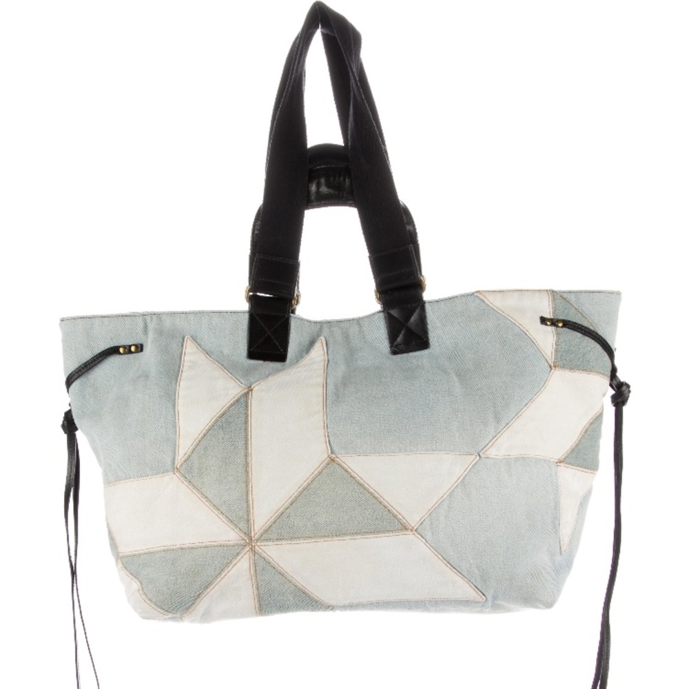 Isabel Marant Etoile‎ “Lea” Geometric Pattern Jean denim tote bag - Picture 5 of 7